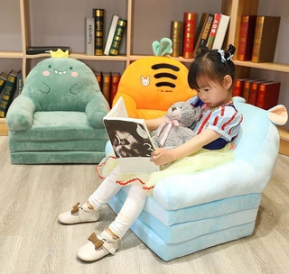 E-Bee Living Furniture Couches Cartoon Soft Plush Children Sofa Backrest Chair FoldableBaby Seat for Living Room (2)