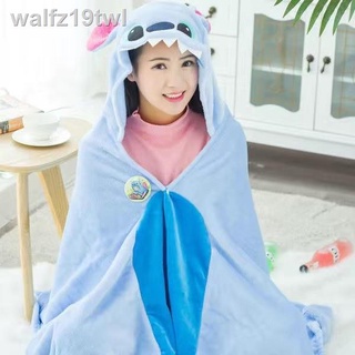 Women Clothes Capes¤♤Women Flannel Blanket Cloak Cape Stuffed Blanket Air Conditioning Blanket Cape (4)