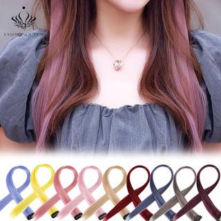 Variety Colors Hair Extension Wigs Piece Long Straight Tinsel Hair Clip Girl Women Beauty Supplies