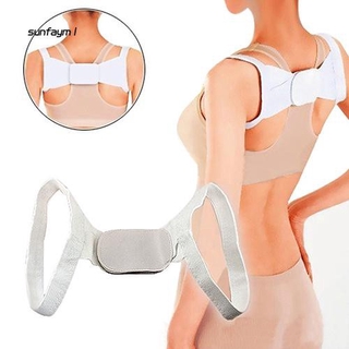 SUN☼1 Pair Adjustable Back Support Brace Belt Therapy Posture Shoulder Corrector Band Corset