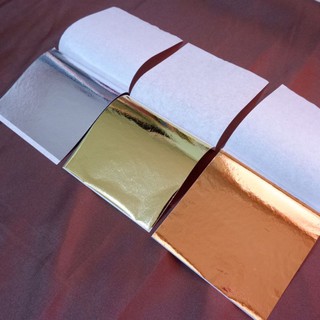 [Greacate] 10 Sheets Rose Gold/Silver/Gold Foil Leaf