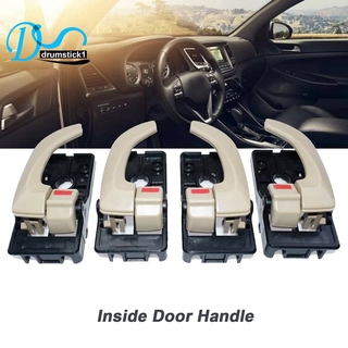4PCS Car Interior Door Handle for Hyundai Tucson 2005-2009 Beige High Quality DRP
