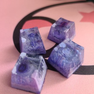 R4 Galaxy Handmade Resin Keycap for mechanical keyboard cherry mx switches