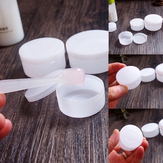 YNI 5g/10g/20g/30g/50g/100g White Plastic Cosmetic Sample Jars Pot Empty Face Cream Bottle Lip balm Container Refillable Box