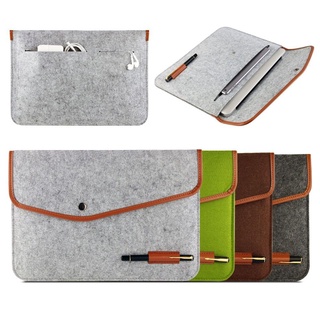 【Stock】 Notebook Laptop Wool Felt Sleeve Bag For Macbook Air 11" 13" 15" Protective Case