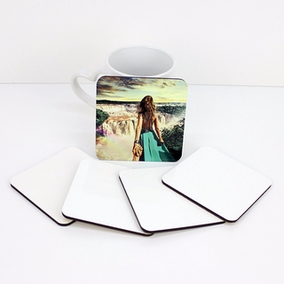 10pcs New Blank Coaster Board Sublimation MDF Printing For Heat Press Machine s5h2