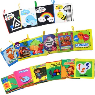 Cloth Books Soft Baby Books Rustle Sound Baby Quiet Books Infant Early Learning Educational Toys 0