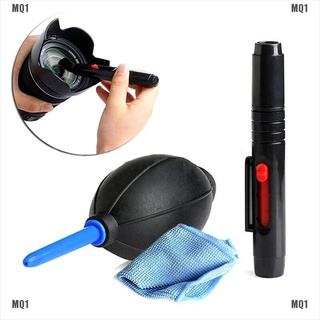brush pen☎{miqin1}3 in 1 Lens Cleaner Set DSLR VCR Camera Pen Brush Dust Blower Cleaning Clot