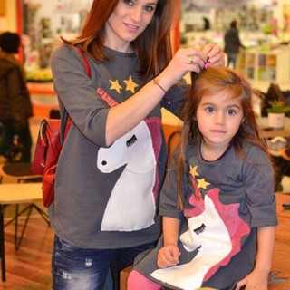 TGH-Mom Or Daughter Unicorn Matching Women T-shirt