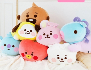 KPOP BTS New Fashion Pure Cotton Pillow BT21 Cute Cartoon Pillow Doll Napping Pillow Pillow