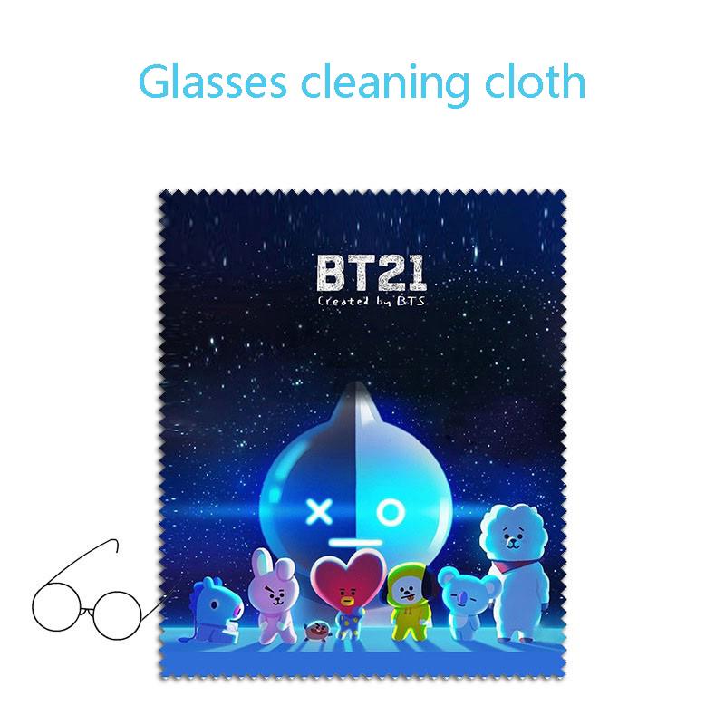 BTS BT21 Fibre Glasses Cloth Camera Lens Cleaning Cloth