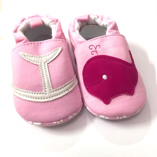Baby Corp Softsole Antislip Shoes Pink Blue Shark Whale (6)