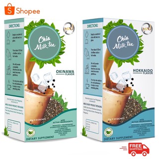 [COD] Chia Milk Tea with Glutathione,Collagen,L-carnitine,Stevia,Chia Seeds