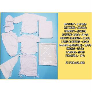 21 pcs Newborn Package Set Made in cotton!!