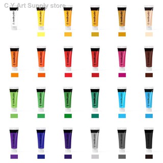 ☃✿Seamiart_[Ready Stock] 75ml Tube Acrylic Paint Pigment for Cloth Shoes DIY Wall Drawing Painting A