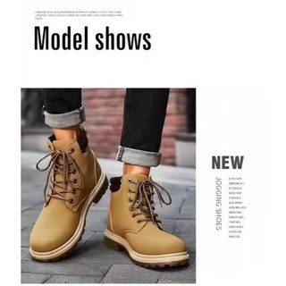 【Lucky shoes】High Cut Faux Leather Martin boots shoes for man and big boy.fashion shoes 9021 (1)