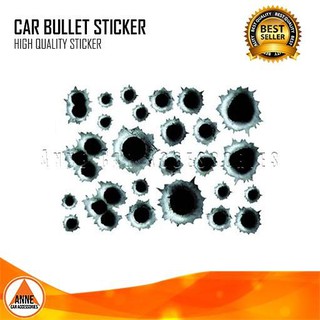 Car Sticker 3D Bullet Hole Waterproof Bullets Holes Funny Sticker Decal Car Covers / Big Sticker Man