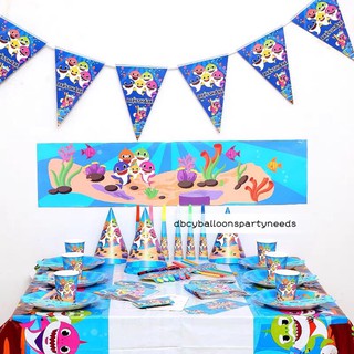 New babyshark theme partyneeds birthday party decorations party supply