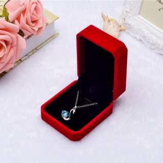 Solid Color Jewelry Box Beautiful Earrings Box Necklace Box Small Packaging Gift Box