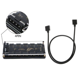 win♥AURA SYNC 5V 3-pin RGB 10 Hub Splitter SATA Power Adapter for GIGABYTE MSI A SUS