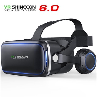 SHINECON 6 Generation G04E 3D VR Glasses Virtual Reality Headset with Earphones