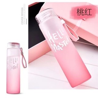 Frosted Glass Tumbler "Hello Master" (3)