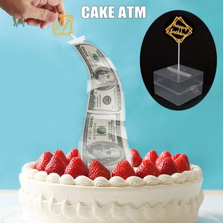 NU Cake ATM Money Box Pulling Safe Decorations Surprise Gift for Birthday Party .ph