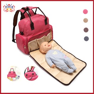 Baby Diaper Bag Nappy Bag Mommy Bag Baby Changing Mat (1)