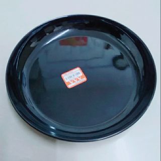 Plate black melamine