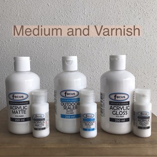 Medium and Varnish for painting (Acrylic Matte, Outdoor Sealer and Acrylic Gloss)