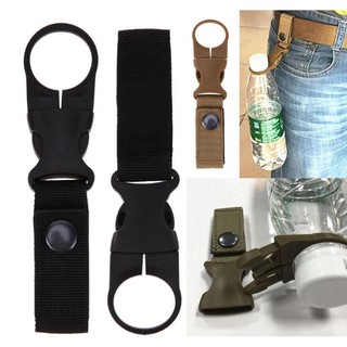 Water Bottle Holder Buckle Clip Outdoor Kettle Buckle Carabiner Aluminum Alloy Buckle Nylon Buckle Hook For Camping Hiking Sport