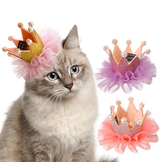 Pet Hair Clip Lace Princess Crown Dog Cat Wedding Birthday Party Photography Decoration Pet Hair (2)