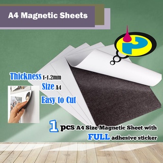 ref magnetic sheet with Full Adhesive A4 size 1mm - 1.2mm