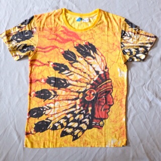 Vintage Look Chef Indian Print T-Shirt (1)