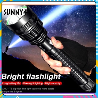 Super bright LED flashlight XML T8 waterproof rechargeable flashlight, three lighting modes