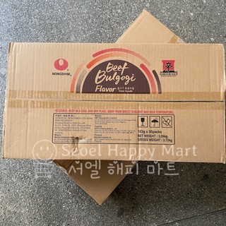 1 Box (30pcs) Nongshim Beef Bulgogi Korean Instant Noodles (3)