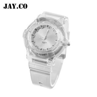 [TIMEMALL] Fasion clear jelly studen unisex watch#JC1619