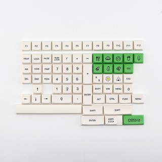 Avocado Keycaps 137 Keys Japanese PBT Mechanical Keyboard Key Cap XDA Profile Milk Green Sublimation Keyboard Keycap (6)