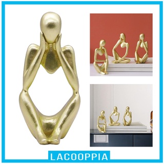[LACOOPPIA] Resin Thinker Sculpture Statue Character Figurines Home Decor Artwork Elegant Office Desktop Ornament Birthday Gifts Modern Figurine