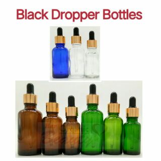 Glass Cosmetics Dropper Bottles 10ml, 15ml, 20ml, 30ml, 50ml