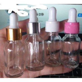 15ml SERUM BOTTLES(DROPPER)PINK,WHITE,GOLD AND SILVER CAPS
