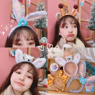 Korean Cute Rabbit Ear Adult Face Washing Headband (1)