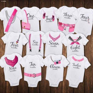 ◙✈Baby Girl Monthly Milestones | Pink Girl (price posted is per piece / SET also available)