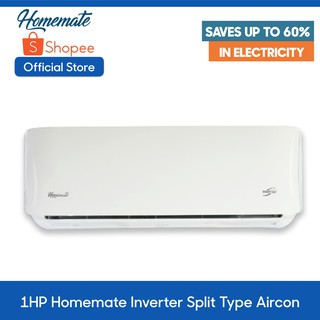 Homemate 1 HP Inverter Split Type Wall Mounted Air Conditioner HMST-I-100O (Aircon Only) (1)