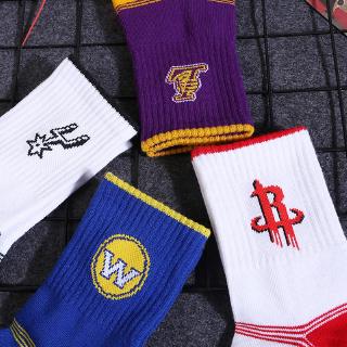 NBA Socks Team Team Logo Pattern Socks Basketball Socks Socks Socks Lakers Rockets Spurs Bull (4)