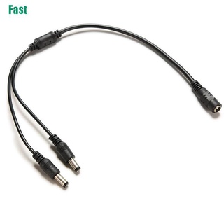 [Interfunfast] 1 Female To 2 Male Dc Power Plug Cable Splitter 5.5X2.1Mm Adapter For Tv [Hot]