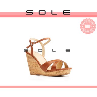 SOLE T Kaye Cork Wedge Sandals