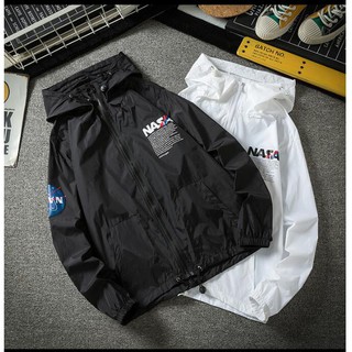 New NASA Unisex Casual Hoodies Windbreaker Waterproof jacket coat outwear