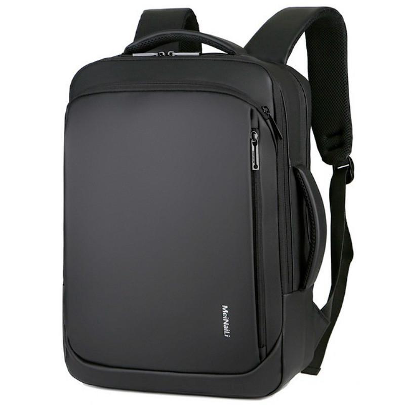 Men USB Charging Business Backpack Laptop Backpack Waterproof Large Capacity Travel Bag A5Ta