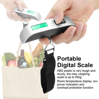 Portable Travel Tare Hanging Electronic Digital Suitcase Luggage Weight Scale 50kg 10g